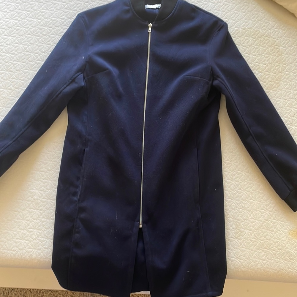 Blue jacket, military style